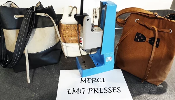 Manufacturer of manual cutting and crimping presses for leather goods